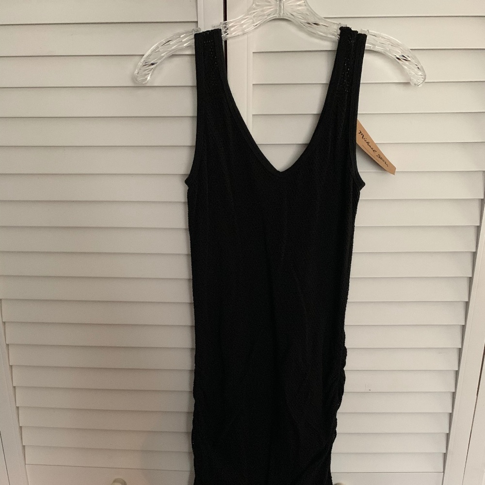 Michael Stars Black Mesh over cotton dress, Large